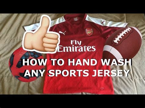 best way to wash sports jersey.